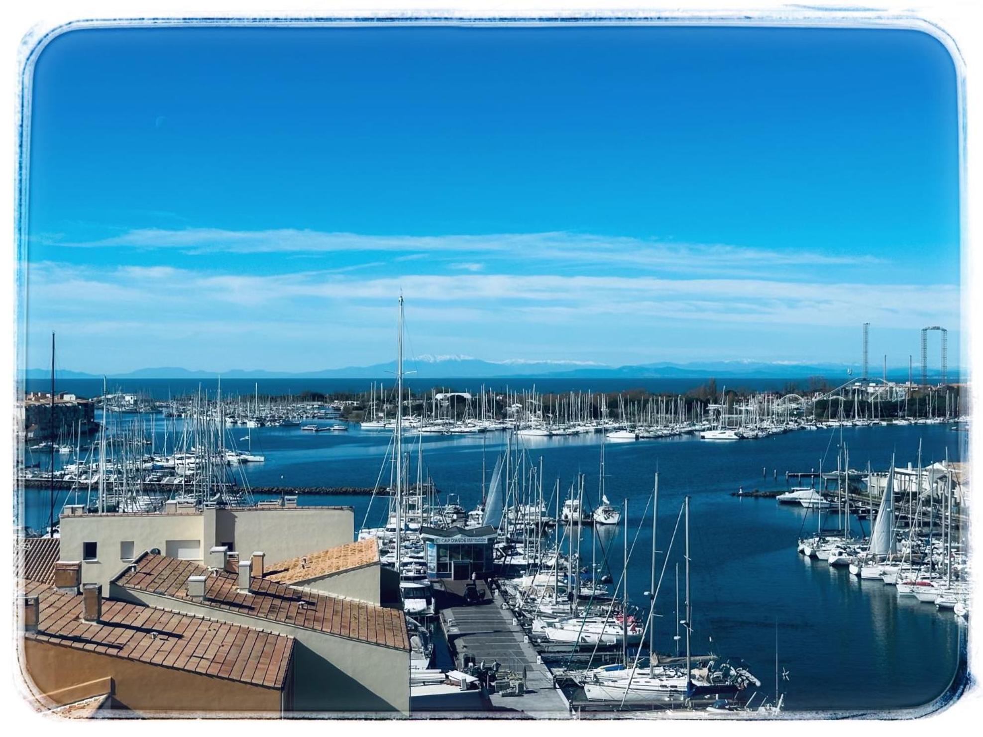 Apartamento Centre Port,Vue Panoramique,Clim,Balcon,Wifi Agde Exterior foto
